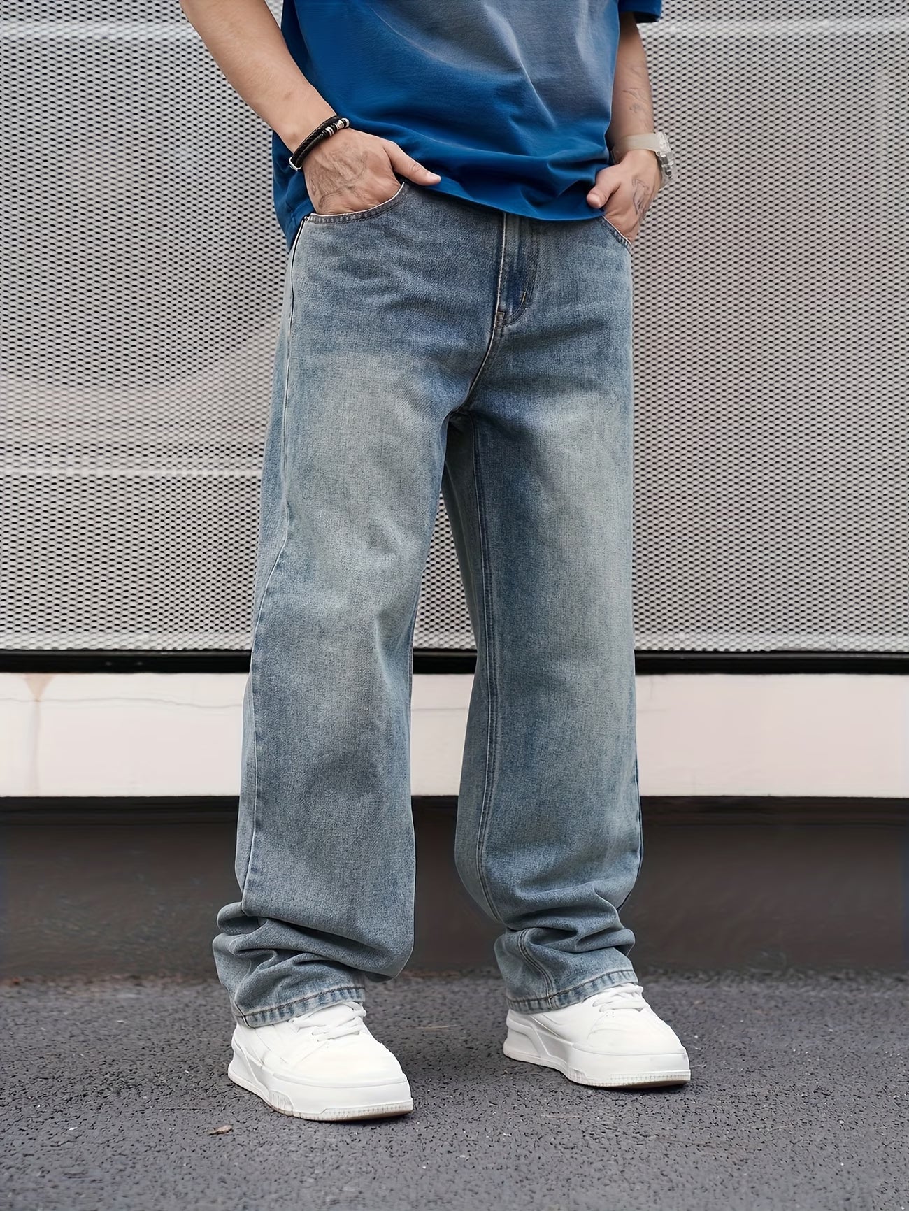 Jeans Casual Lavados para Hombre Versátiles - TB4049