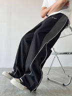 Pantalones Largos Deportivos para Hombre, Modernos y Versátiles con Diseño de Bloques de Color