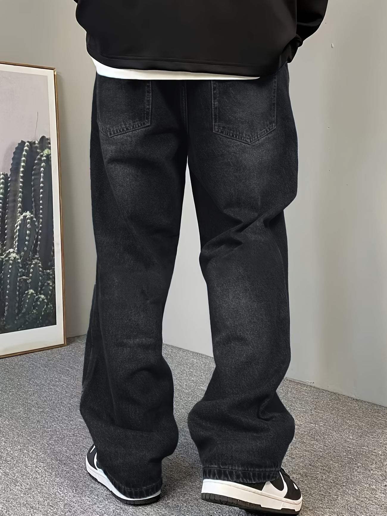 Jeans Vintage Lavados Hombre Holgados - Mezclilla Casual Moderna